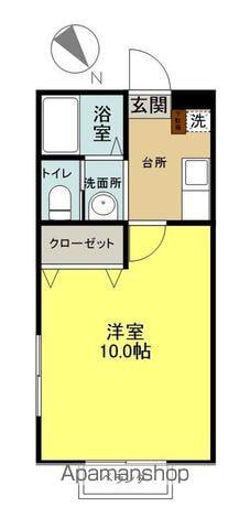 GRANDCHARIOT(1K/2階)の間取り写真