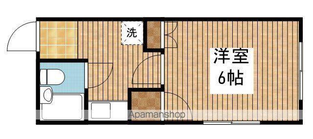 シャトレーゼ鐙(1K/2階)の間取り写真