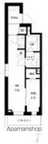 プレセダン千駄木(1DK/3階)の間取り写真