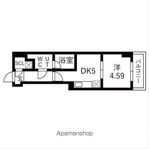 TRADIS大塚(1DK/5階)の間取り写真