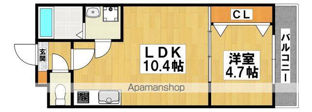 TKアンバーコート浜寺Ⅲ(1LDK/1階)の間取り写真