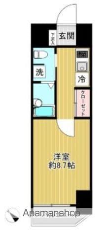 MUSIC JOY根岸(1K/8階)の間取り写真