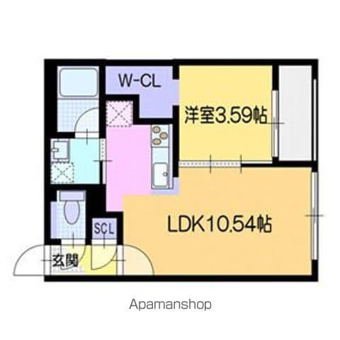 ラ・シュエットS6(1LDK/2階)の間取り写真