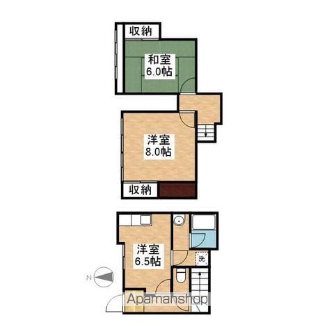 カーサあまいけ(2LDK/1階)の間取り写真