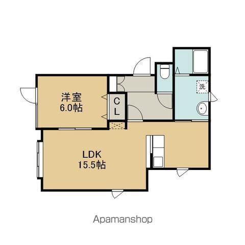 パストラルNO2(1LDK/2階)の間取り写真