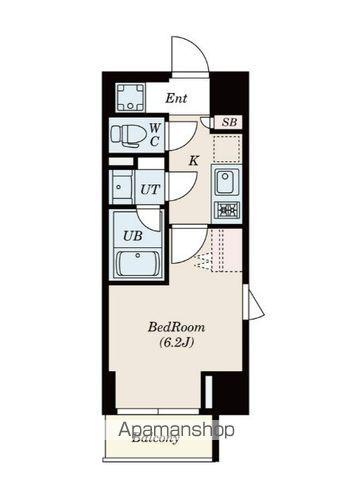 SーFORT鶴見中央(1K/8階)の間取り写真