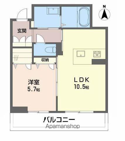 BLOOM STAGE 天山(1LDK/2階)の間取り写真