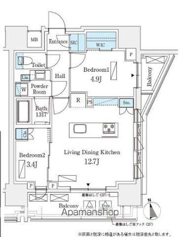 シーズンフラッツ浅草六丁目(2LDK/5階)の間取り写真
