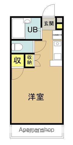 カレッジハウスNEXT21ーⅠ(ワンルーム/3階)の間取り写真