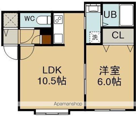 PRESSO MARE(1LDK/2階)の間取り写真