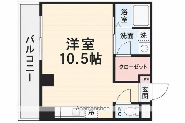 寿山ビル(ワンルーム/2階)の間取り写真