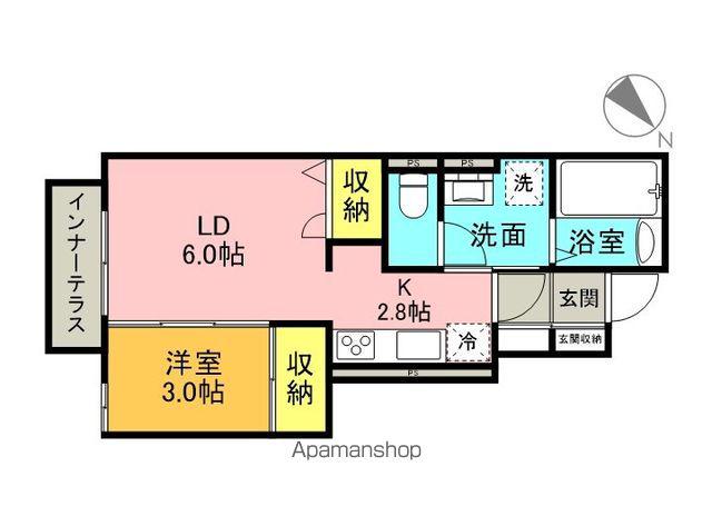 BELLE LEAD ROOTS(1LDK/1階)の間取り写真