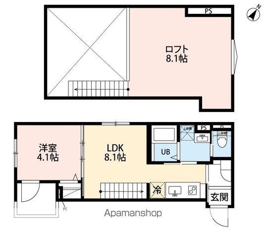 ROBOT HOME 北柏Ⅲ(1LDK/1階)の間取り写真