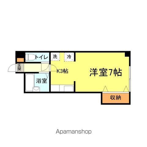 ウェルス光ケ丘1(1K/2階)の間取り写真