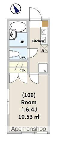 元町2丁目共同(1K/1階)の間取り写真