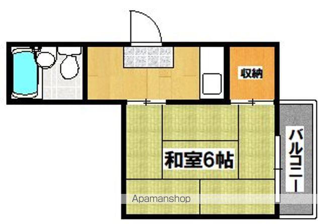 サトーハイツ(1K/1階)の間取り写真