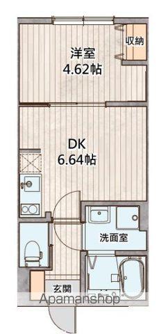 AGRANDE TACHIKAWA(1DK/3階)の間取り写真