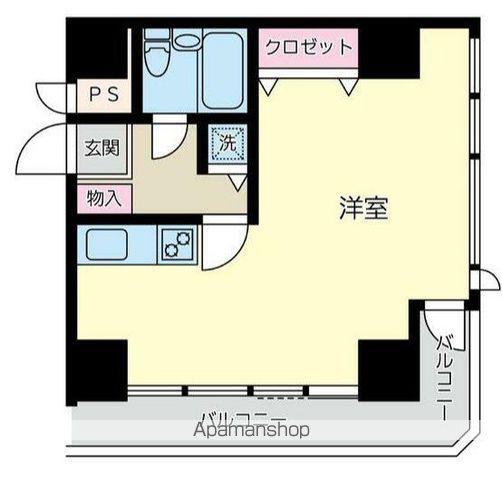 コスモ東神奈川駅前(ワンルーム/2階)の間取り写真