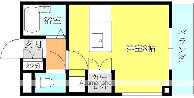 ベターデイズ(ワンルーム/4階)の間取り写真