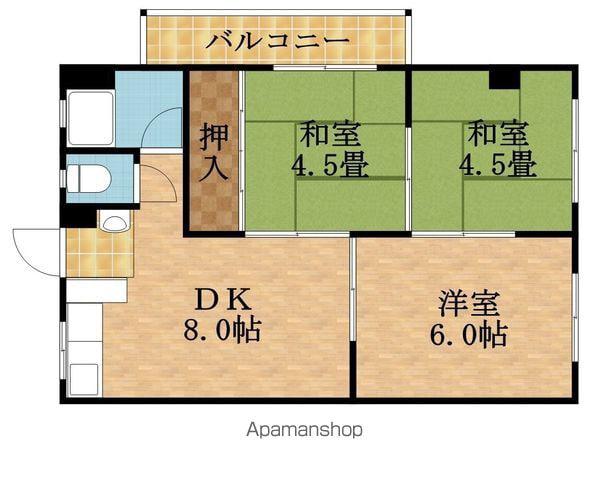 大日松原マンション(3DK/2階)の間取り写真