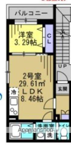 LD八千代中央(1LDK/1階)の間取り写真