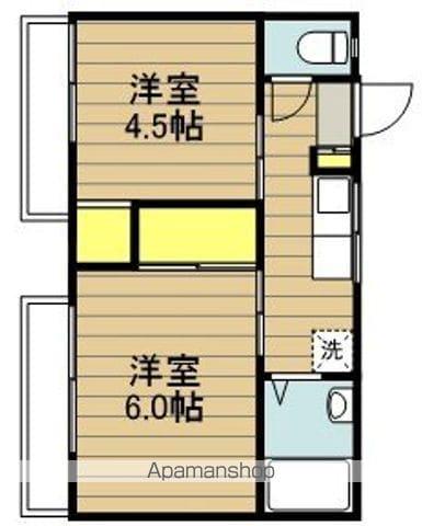 コーエイハイツ(2K/2階)の間取り写真