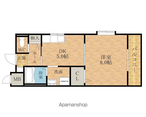 ピュア・フレグランス(1DK/3階)の間取り写真