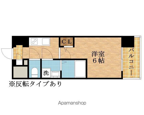 エスリード ザ・イーストレジデンス大阪城(1K/11階)の間取り写真