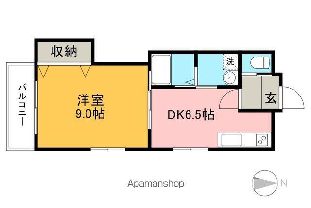 マンション光(1DK/3階)の間取り写真