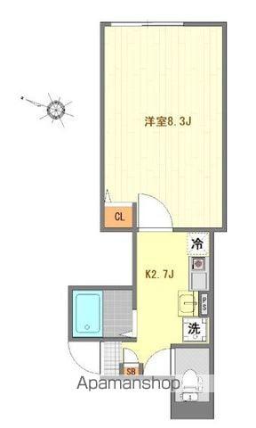 PRENDRE M 南阿佐ヶ谷(1K/1階)の間取り写真
