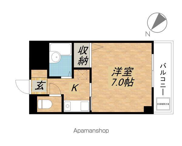 クッキィーC(1K/2階)の間取り写真