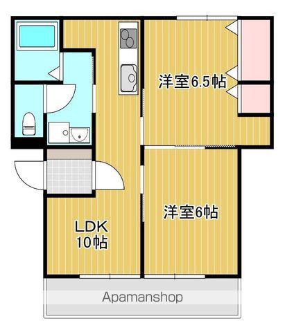 マンション司Ⅰ(2LDK/1階)の間取り写真