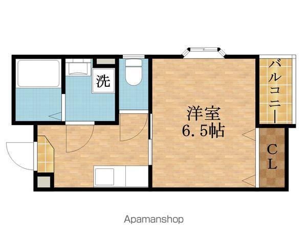 ラボヌール(1K/3階)の間取り写真