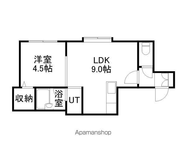 ハイツマグノリア(1LDK/3階)の間取り写真