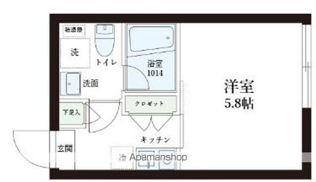 レピュア中板橋駅前レジデンス(1K/3階)の間取り写真