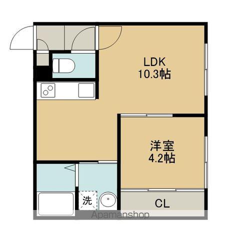 JB千歳Ⅱ(1LDK/2階)の間取り写真