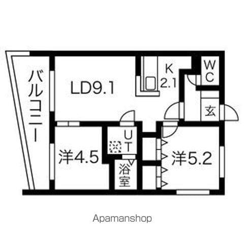 ESPERANZA(2LDK/2階)の間取り写真