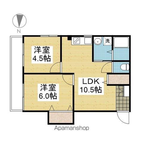 アルトルーフⅡ(2LDK/3階)の間取り写真