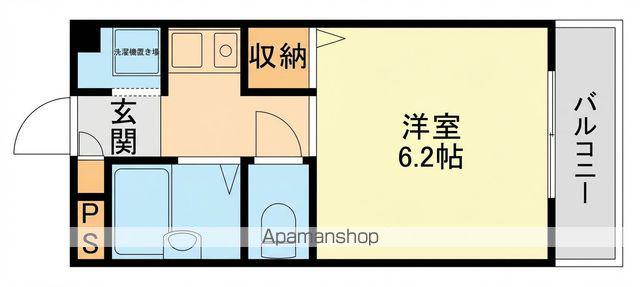 ウィズ秀和2(1K/2階)の間取り写真