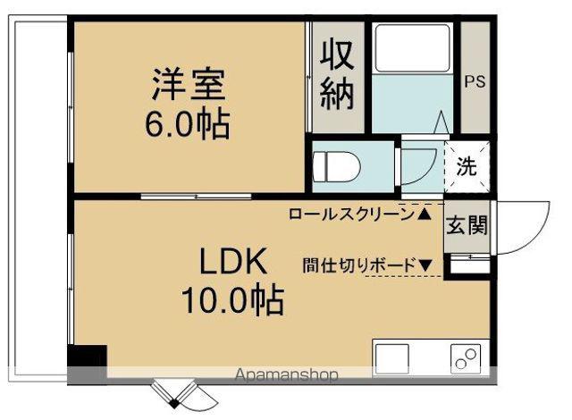 グランドピアK2(1LDK/2階)の間取り写真