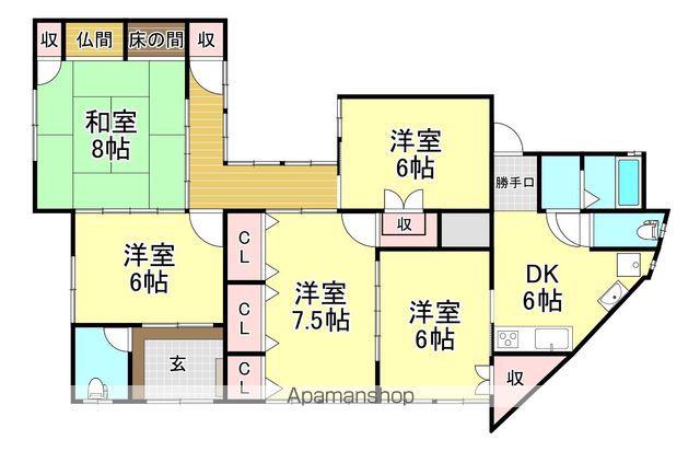 近江鉄道本線 彦根口駅 徒歩12分 2階建 築70年(5DK)の間取り写真