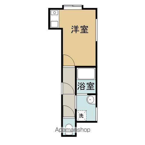 相之川3丁目(ワンルーム/1階)の間取り写真