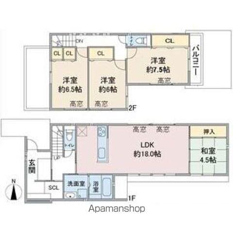 愛知高速東部丘陵線 藤が丘駅(愛知) 徒歩7分 2階建 築8年(4LDK)の間取り写真