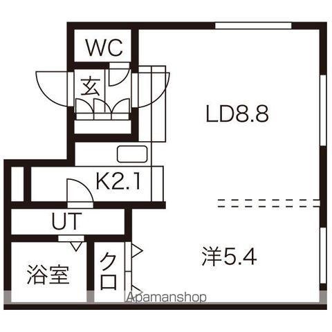 ティーケイ南郷(1LDK/4階)の間取り写真