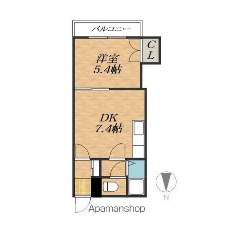 コーポラスYOSHITO(1DK/3階)の間取り写真