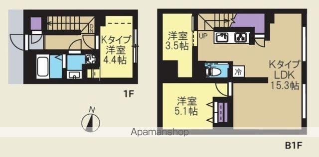 CREAL新高円寺(3LDK/1階)の間取り写真