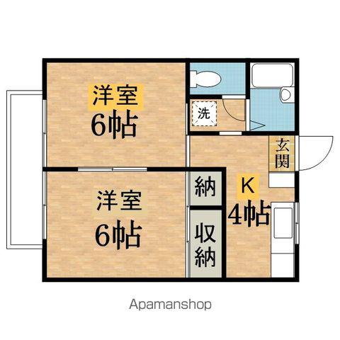 リバーサイドヴィラ(2K/1階)の間取り写真