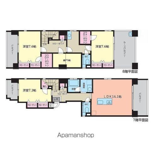 ONE泉(3SLDK/7階)の間取り写真