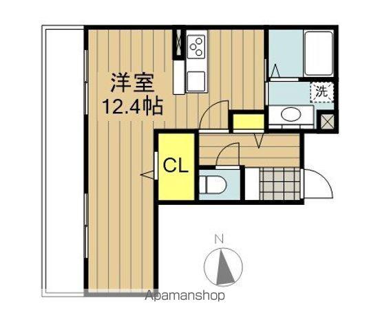 エトワール(ワンルーム/3階)の間取り写真