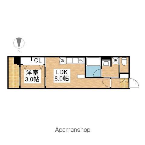 プレサンスロジェ上前津駅前 THE RESIDENCE(1LDK/11階)の間取り写真